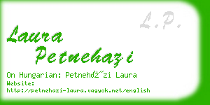 laura petnehazi business card